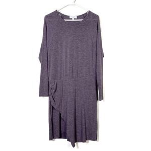MICHAEL STARS Hally Asymmetric Knit Dress Long Sleeve Knit Dress Small EUC